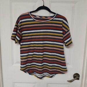 Madewell Whisper Cotton Rib-Crewneck Tee size L